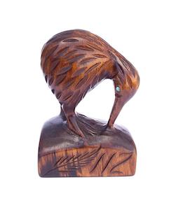 Internet only: Large Carved Wooden Kiwi Bird