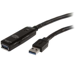 StartTech.com 10m USB 3.0 (5Gbps) Active Extension Cable - M/F - TAA-New in box