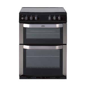 Belling Freestanding Electric 60cm Dual Fuel Double Oven with Gas Cook Top - Zone