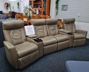 Genuine Leather Electric Recliner Suite - IMG Norway - Zone