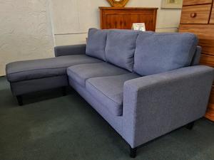 Stunning 3-Seater Fabric Sofa with Chaise - Zone