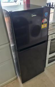 Midea 203L Fridge Freezer Black SS Top Mount Freezer - Zone