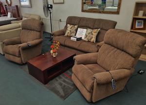 Products: La-Z-Boy EDEN PowerRecline XR+ Lounge Suite - Jordon Oak Brown - Zone