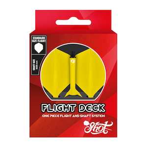 Flight Deck-One Piece Dart Flight and Shaft System-Yellow