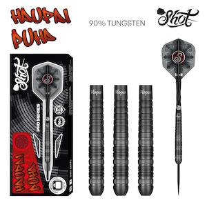 Shot Pro Series-Haupai Puha Steel Tip Dart Set V2- 90% Tungsten Barrels