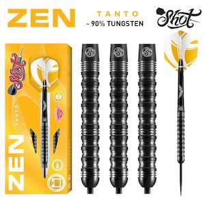 Zen Tanto Steel Tip Dart Set-90% Tungsten Barrels