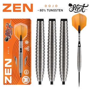 Zen Dojo Steel Tip Dart Set-80% Tungsten Barrels