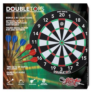 Shot DoubleTops Dartboard Game