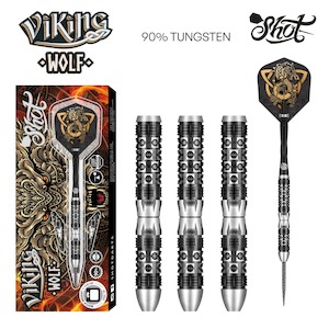 Viking Wolf Steel Tip Dart Set-90% Tungsten Barrels