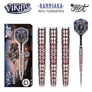 Viking Rannsaka Steel Tip Dart Set-90% Tungsten Barrels