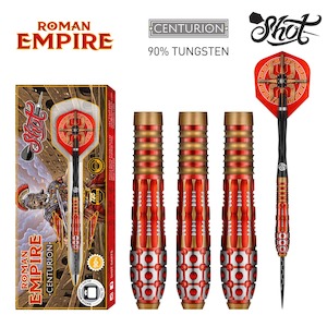 Roman Empire Centurion Steel Tip Dart Set-90% Tungsten Barrels