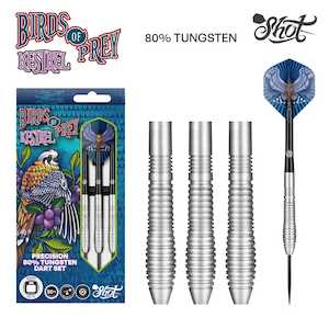 Birds of Prey Kestrel Steel Tip Dart Set-80% Tungsten Barrels