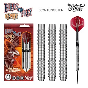 Birds of Prey Osprey Steel Tip Dart Set-80% Tungsten Barrels