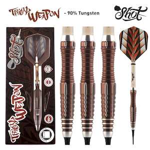 Tribal Weapon 1 Series Soft Tip Dart Set-90% Tungsten Barrels