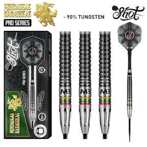 Shot Pro Series-Mindaugas Barauskas Steel Tip Dart Set-90% Tungsten Barrels