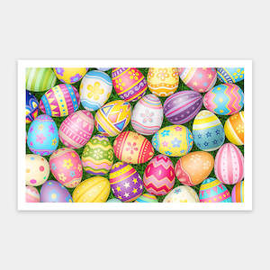 Happy Easter Colorful Eggs - 1000 Piece Jigsaw Puzzle