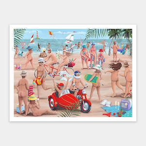 The Nudist Beach - 1200 Piece Jigsaw Puzzle