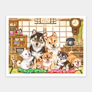 Shiba Family - 1200 Piece Jigsaw Puzzle