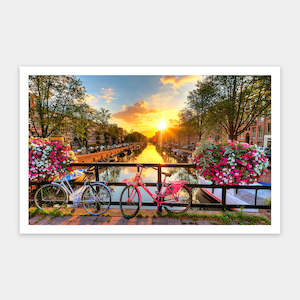 Featured Puzzles: Beautiful Sunrise over Amsterdam - 1000 Piece Jigsaw Puzzle