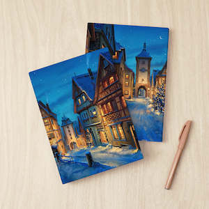 Book Cover - Snowy Rothenburg Winter Night