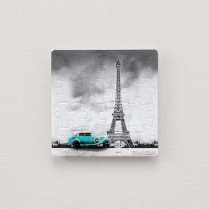 The Eiffel Tower - 16pcs Jigsaw Puzzle Magnet