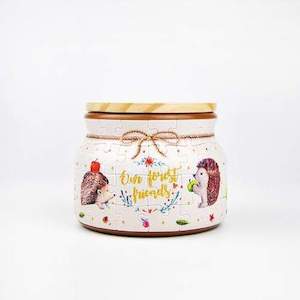 Puzzle Jars: Hedgehog and Apple - Small Jar Jigsaw Puzzle