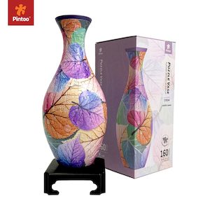 Colorful Leaves - 3D Puzzle Vase Jigsaw Puzzle