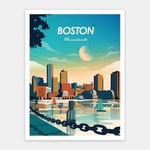 World Travel - Boston - 1200 Piece Jigsaw Puzzle