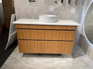 Abode Vanity Stone Top 1100 mm Prime Rimu Woodgrain