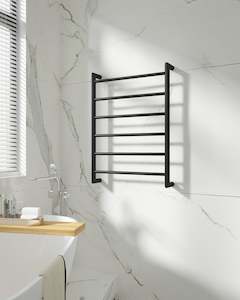 Mondrian | Modern Round Heated Towel Ladder 240V 800x600MM