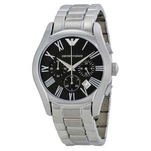 Armani Chronograph Black Dial Stainless Steel Men's Watch AR0673