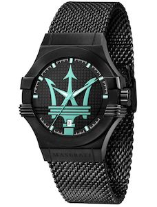 Maserati Potenza Aqua Edition Black Mesh Men's Watch R8853144002