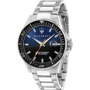 Maserati Silver Sfida Blue Dial Men's Watch R8853140001