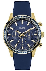 Guess Multi-Function Blue Chronograph Silicone Men's Watch W0802G2