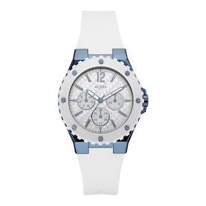 Guess Overdrive Multi-function Display Silicone Strap Women's Watch W0149L6