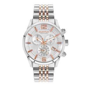 Quantum Men's Rose Gold Chronograph Metal Strap Watch – ADG1016.530