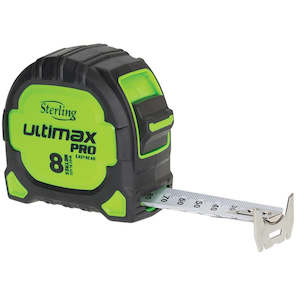 Sterling Ultimax Pro Tape Measure Easyread 8M x 27mm Metric