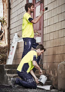 Tees: Mens Hi Vis Squad Tee XS / Yellow/Navy