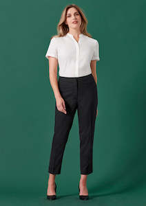 Biz Corporates Pants: Womens Renew 7/8 Mid-Waist Slim Leg Pant RGP406L 8 / Navy Dusk