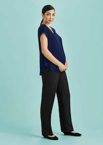 Biz Corporates Pants: Womens Cool Stretch Maternity Pant 10100 XL / Charcoal