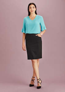 Womens Siena Bandless Pencil Skirt 20717 8 / Marine