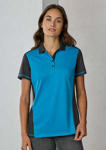 Womens Dart Short Sleeve Polo P419LS 6 / Navy/Royal