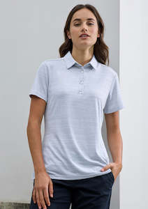 Womens Orbit Short Sleeve Polo P410LS 8 / Dark Grey Carbon