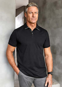 Mens Aston Short Sleeve Polo P106MS S / Navy/Silver Grey