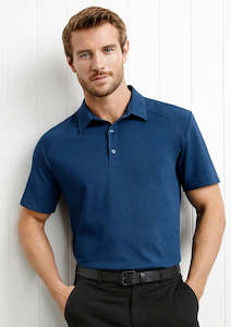 Mens Byron Short Sleeve Polo P011MS S / Steel Blue