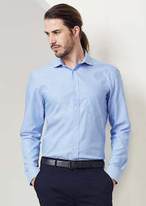 Biz Collection Shirts: Mens Regent Long Sleeve Shirt S912ML XS / Blue