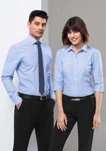 Biz Collection Shirts: Womens Euro 3/4 Sleeve Shirt S812LT 8 / Blue