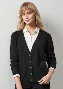 Womens Woolmix Cardigan LC8008 S / Black