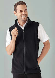 Biz Collection Hoodies Fleece: Mens Plain Vest F233MN XS / Black