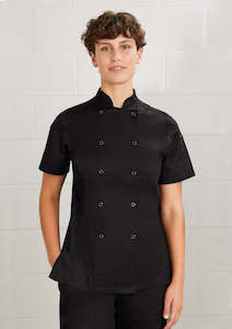 Biz Collection Hospitality: Womens Zest Short Sleeve Jacket CH232LS S / Black